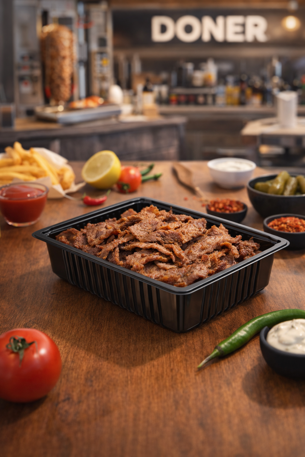 Dipack 190×144 H:50 Et Kabı Siyah 540lı