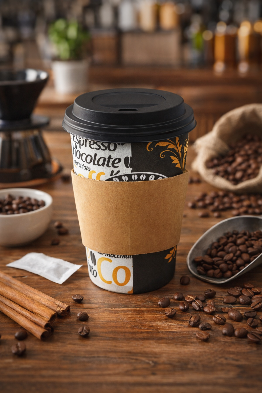 12 oz Sleeve Karton Bardak Tutucu 25li