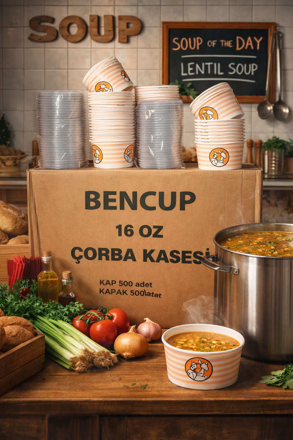 Bencup 16 Oz Çorba Kasesi 500lü