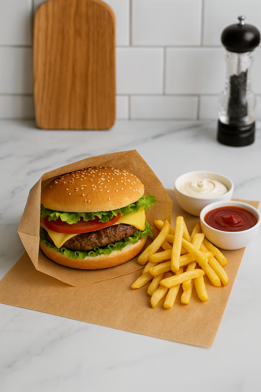 15x15 cm İthal Şamua Burger Kese Kağıdı 1 KG