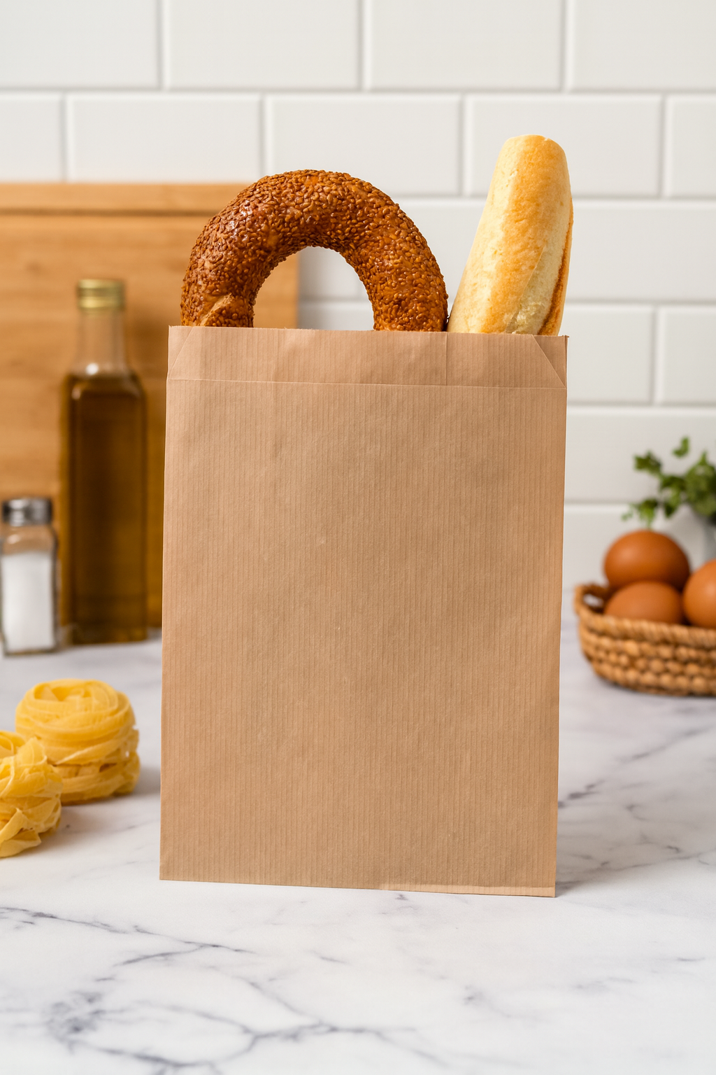 15x25 cm Kraft İthal Şamua Kese Kağıdı 10 KG