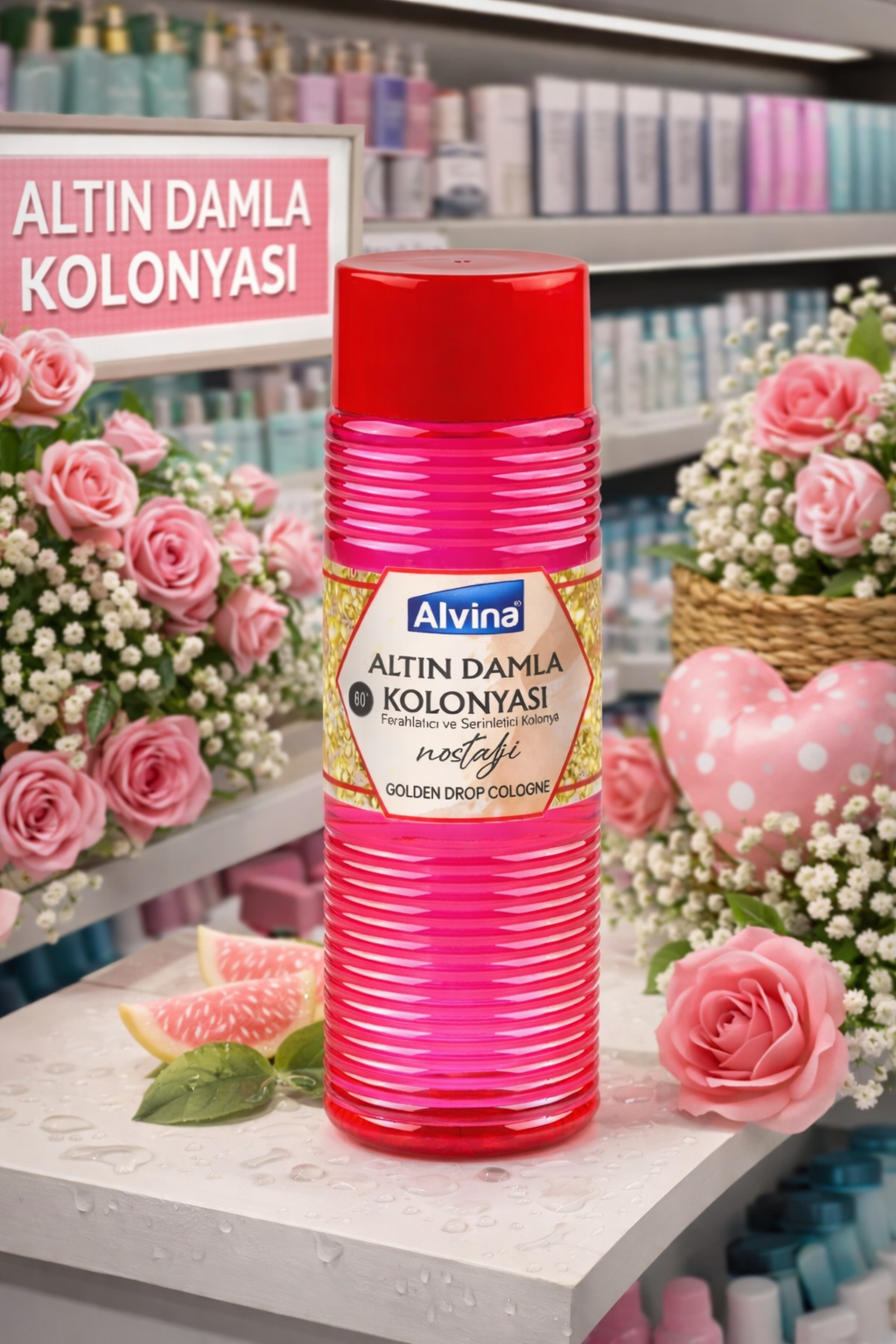 Alvina 60 Derece Altın Damla Kolonyası 400 ml