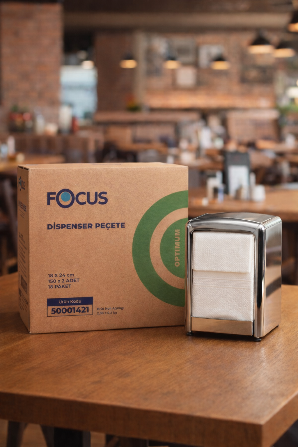 Focus Dispenser Peçete 150li 18 Paket