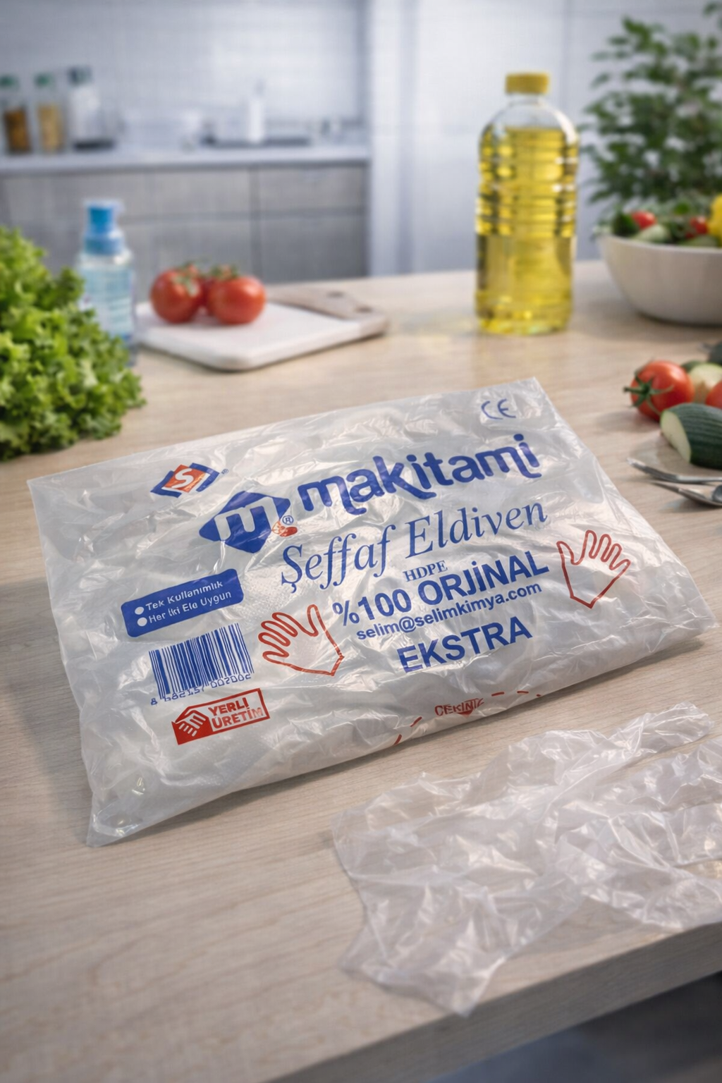 Makitami Şeffaf Tezgah Eldiveni 100lü