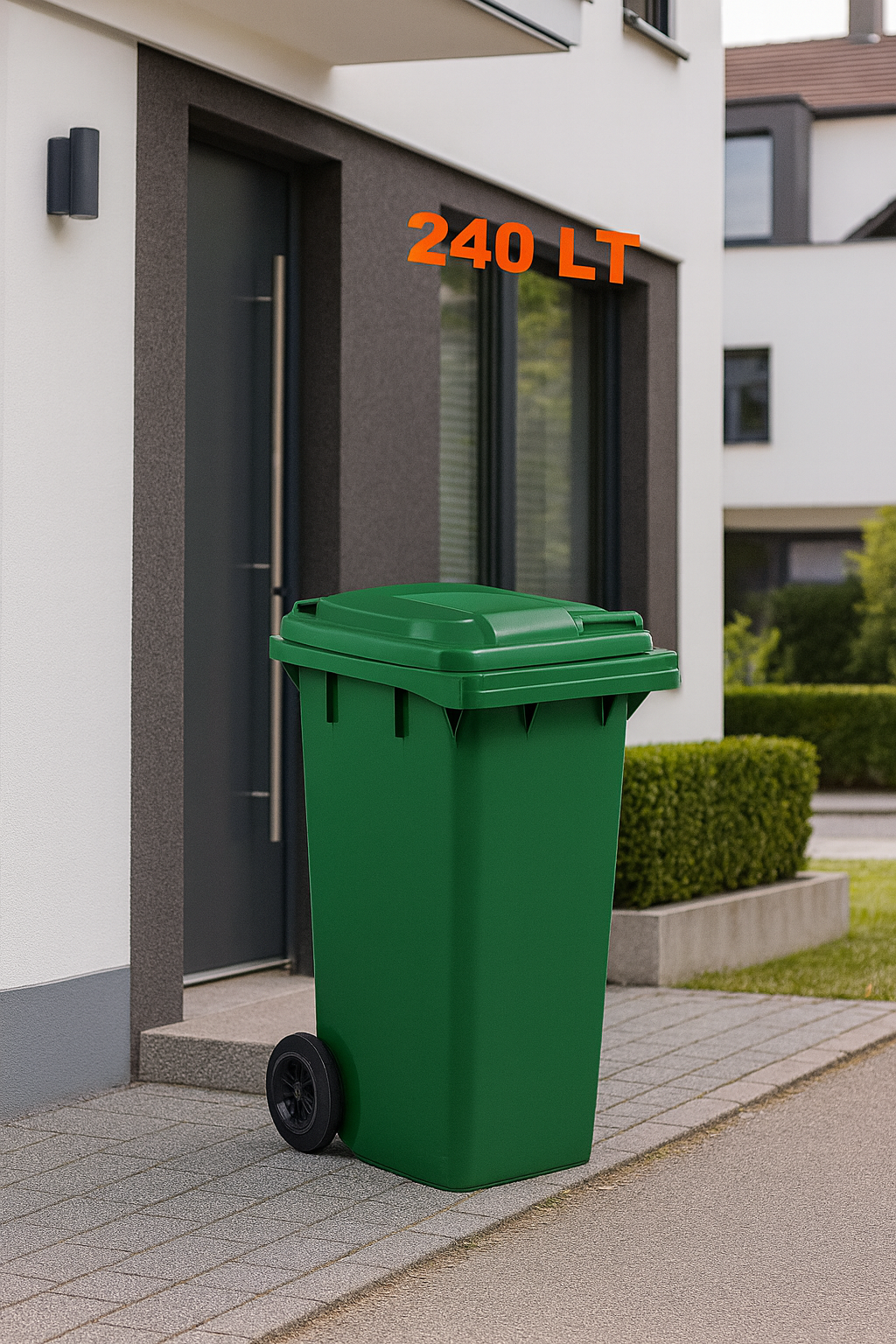 240 LT Yeşil Çöp Konteyner