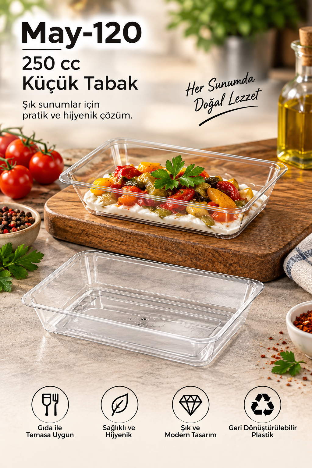May-120 250 cc Küçük Tabak 600lü