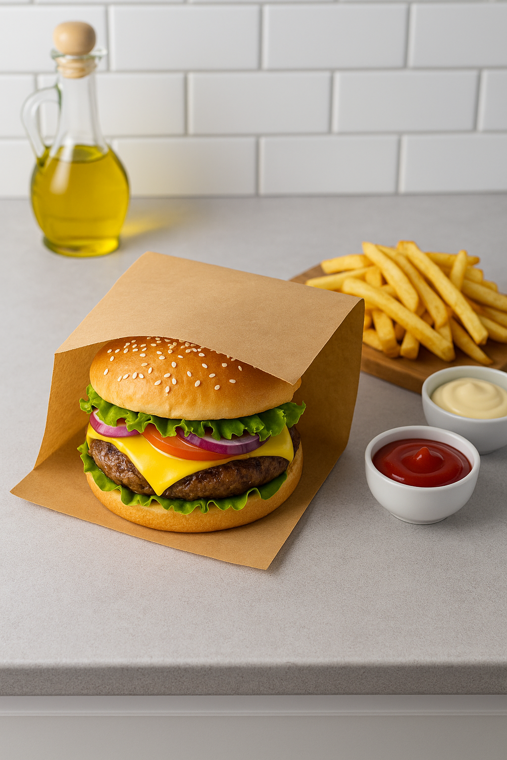 15x15 cm İthal Şamua Burger Kese Kağıdı 1 KG