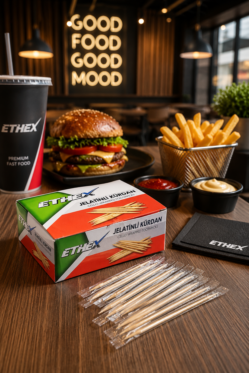Ethex Jelatinli Kürdan 500lü – Hijyenik Tek Kullanımlık Paketli Kürdan