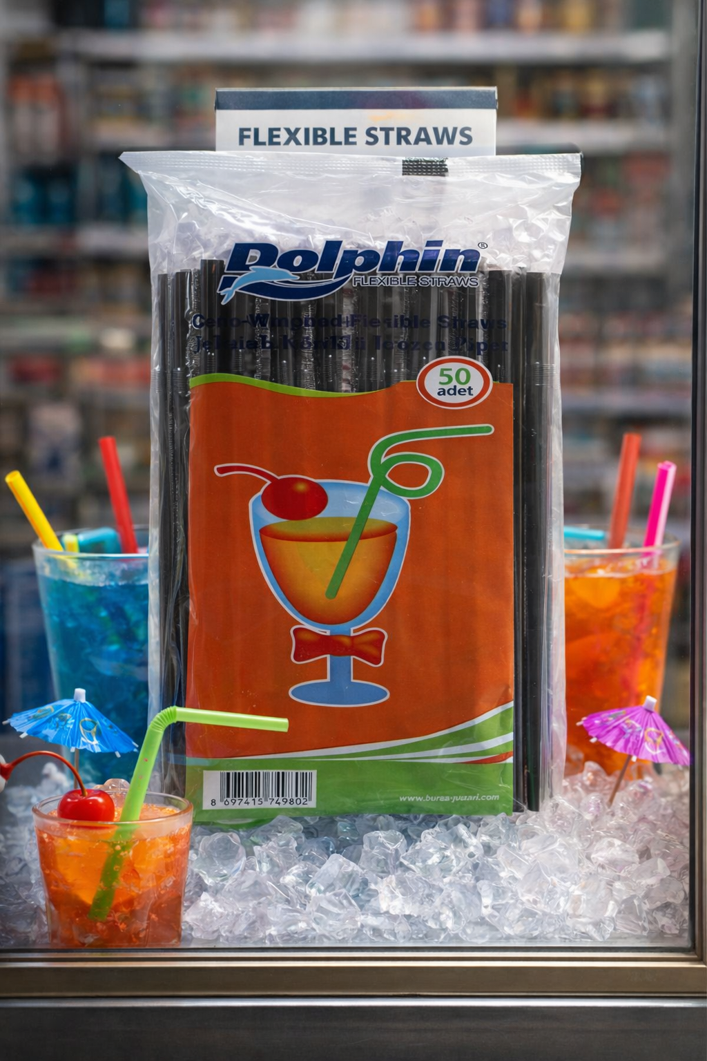 Dolphin Jelatinli Körüklü Frozen Pipet Siyah 50li