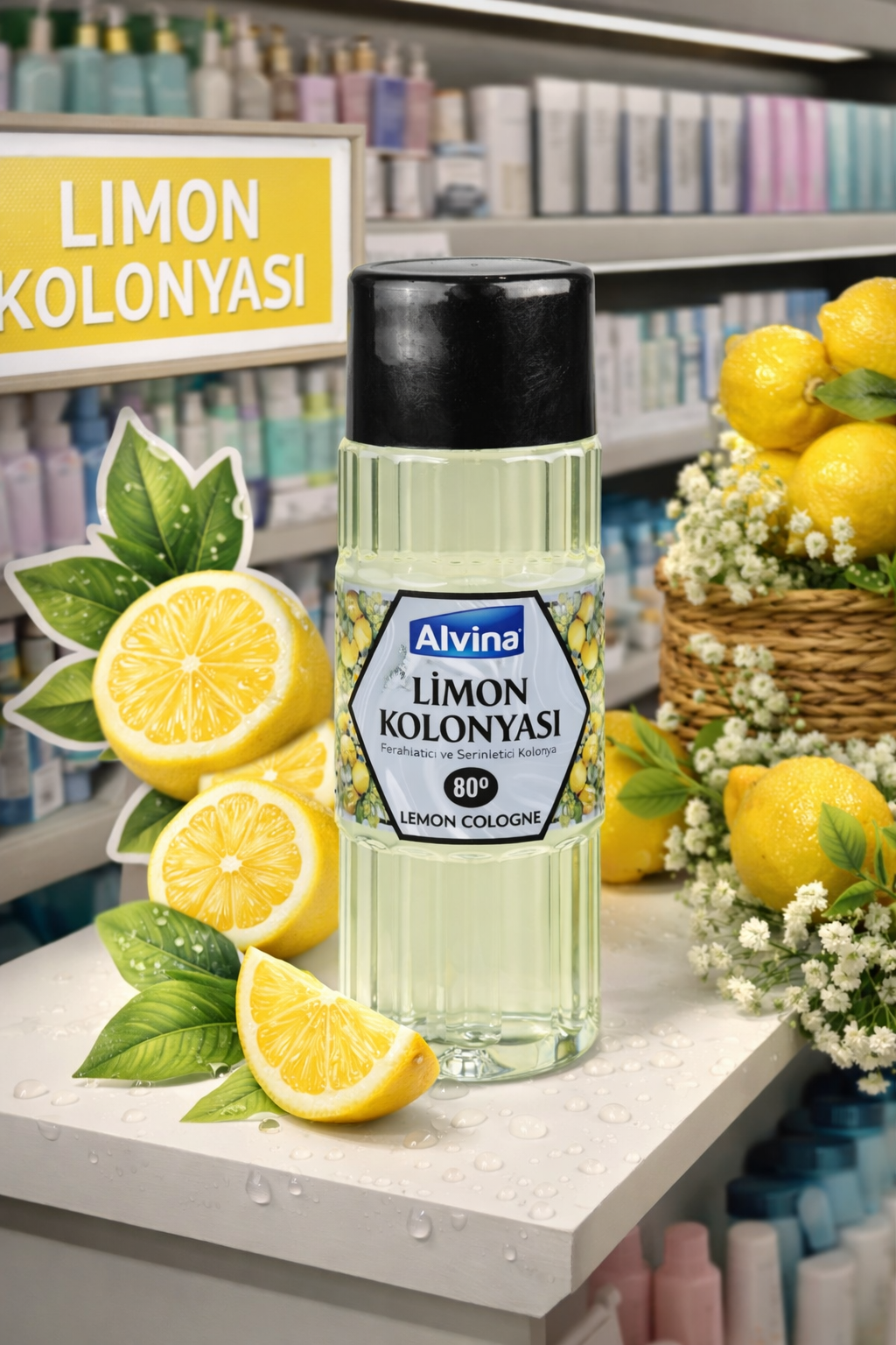 Alvina 80 Derece Limon Kolonyası 400 ml