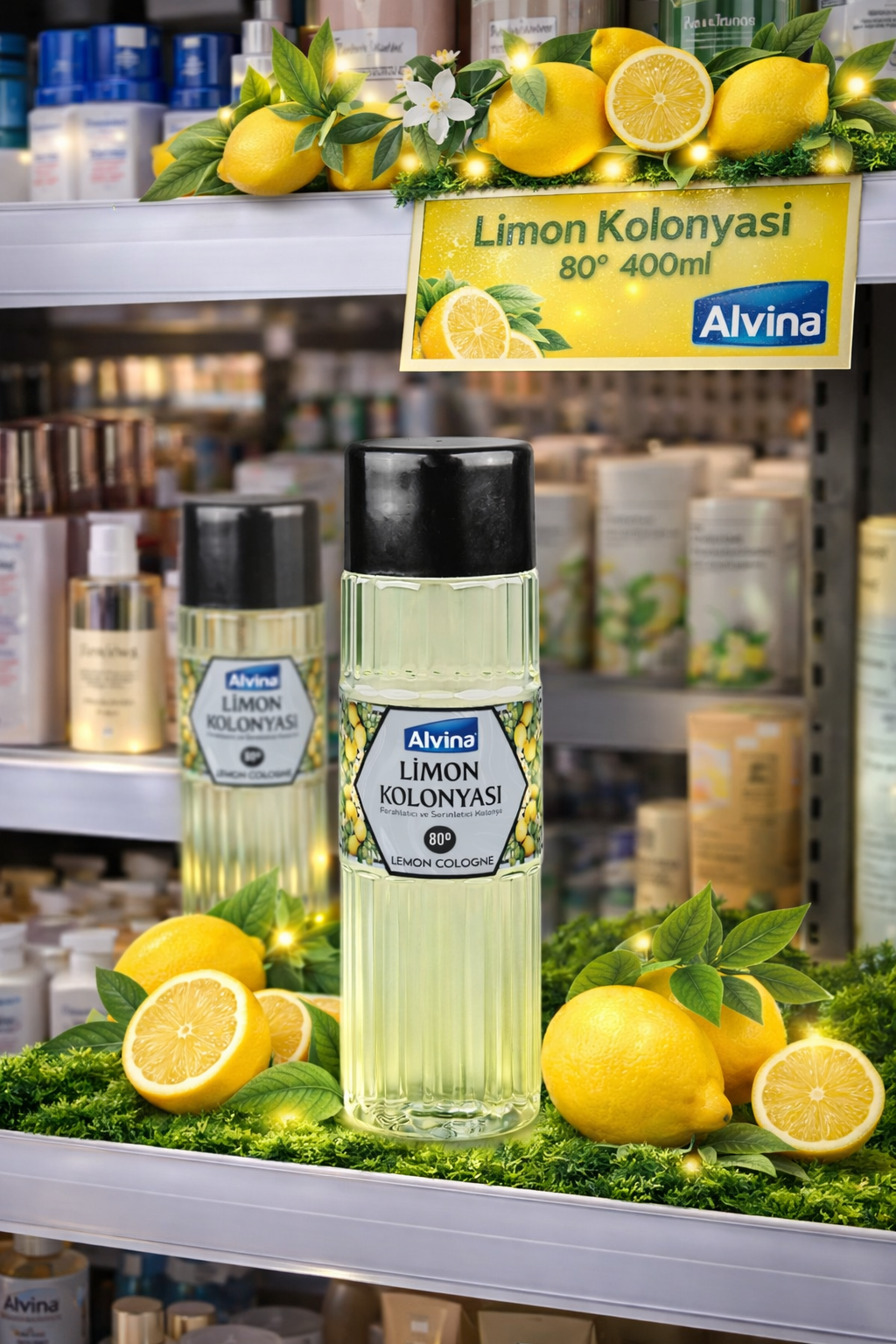 Alvina 80 Derece Limon Kolonyası 400 ml