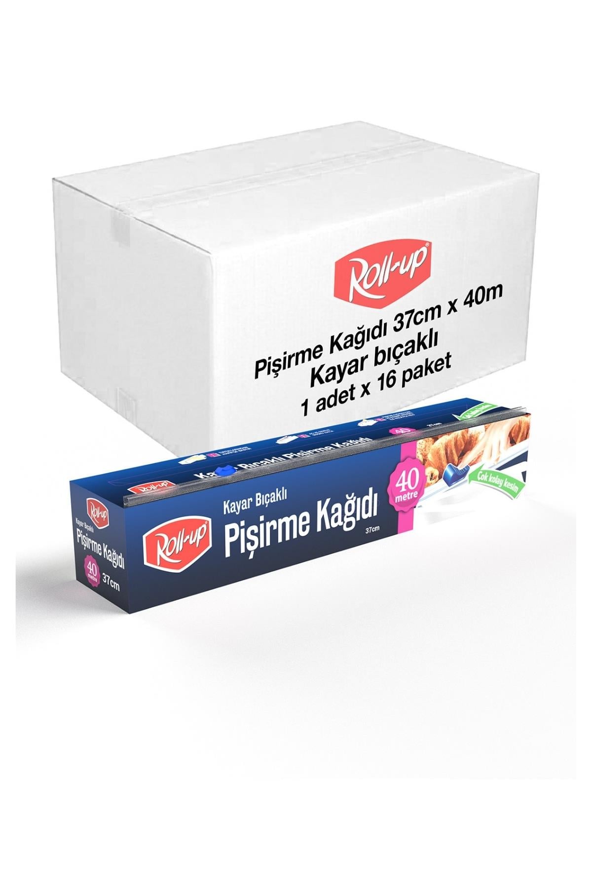 Roll-up Pişirme Kağıdı 37 cm 40 mt Kayar Bıçaklı