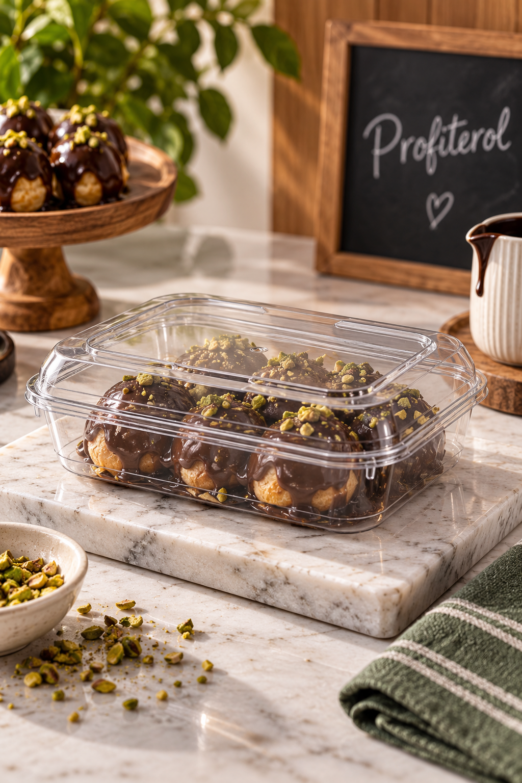 May-360 500 cc Kapaklı Profiterol Kutu 180li