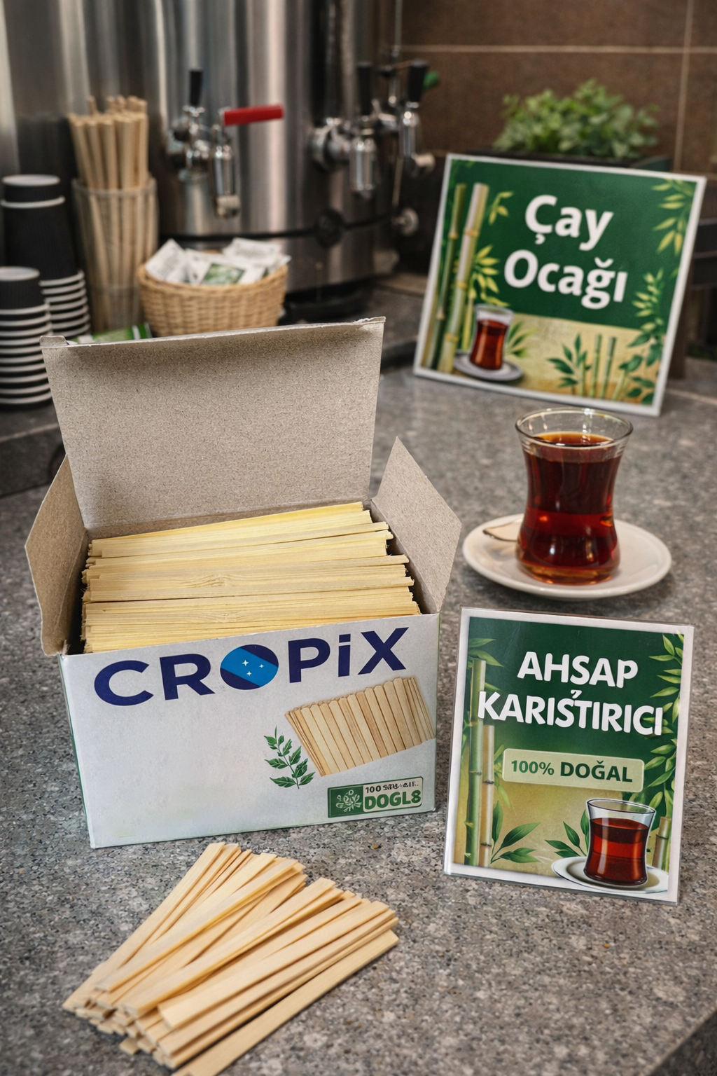 Cropix Ahşap Karıştırıcı