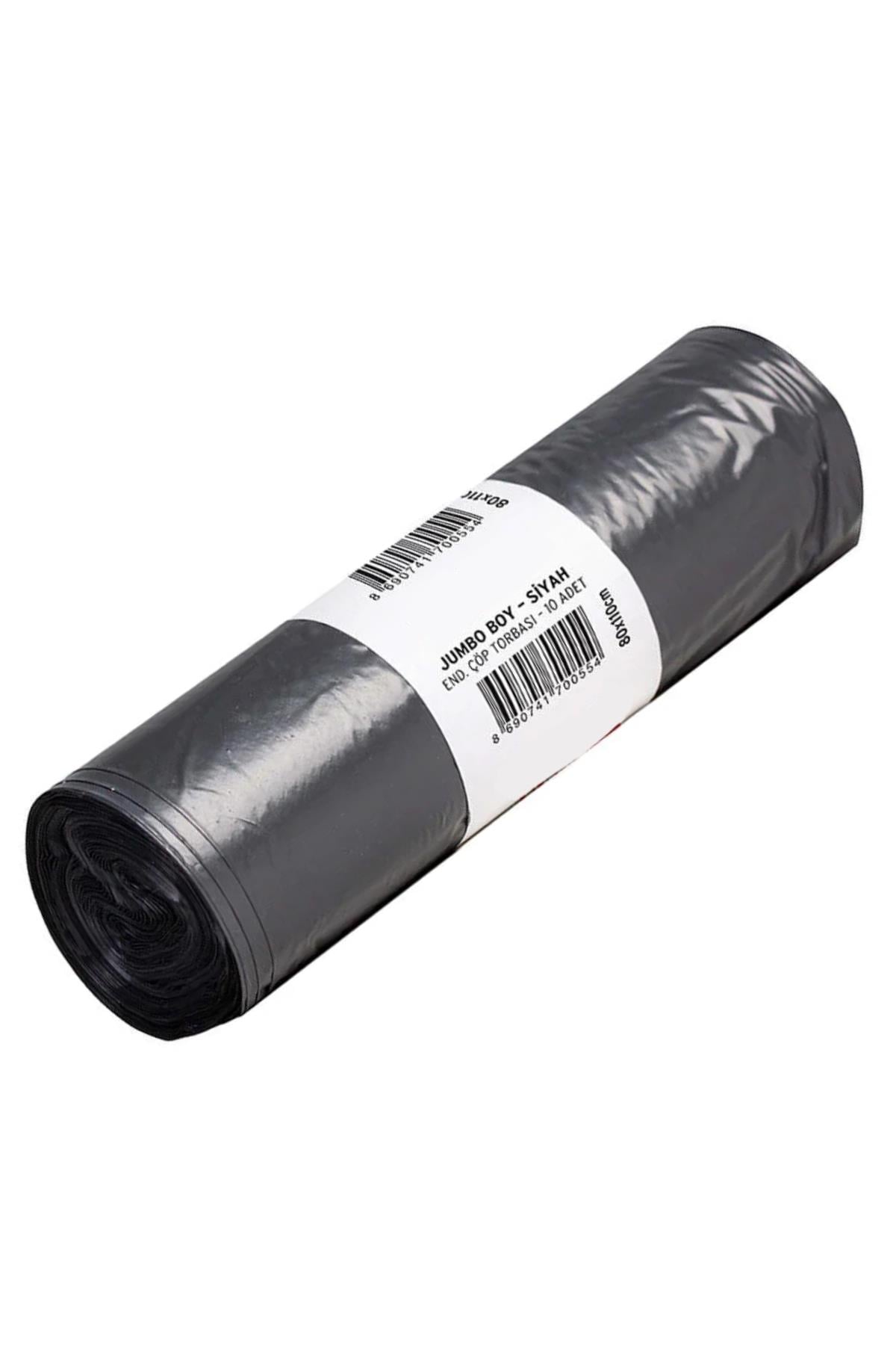 Endüstriyel Jumbo Boy Çöp Torbası 80x110 cm 10lu 400 gr	