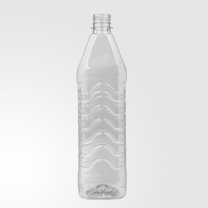 1 LT Kare Şişe Kırmızı Kapak 100lü