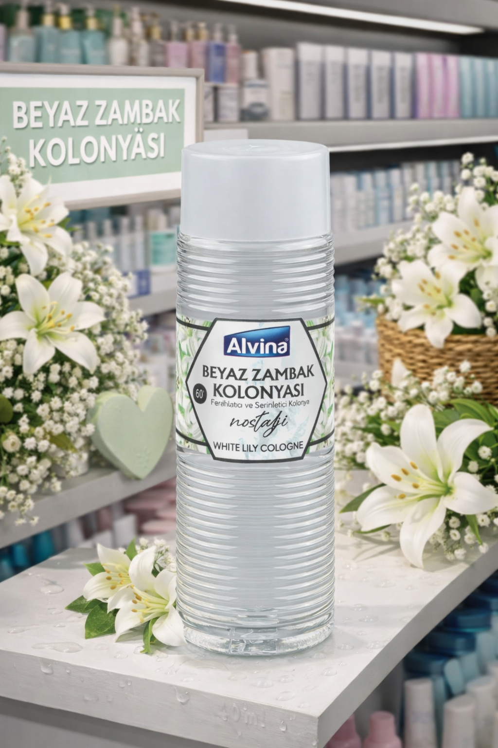 Alvina 60 Derece Beyaz Zambak Kolonyası 400 ml