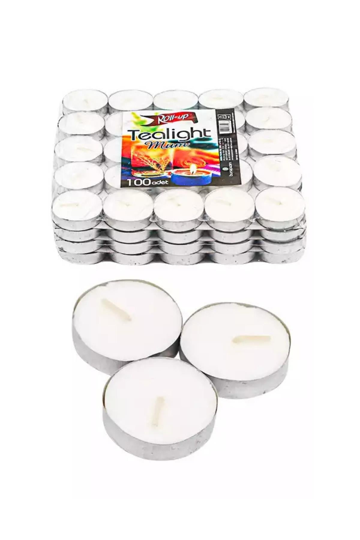 Roll-up Tea Light Mum 100lü