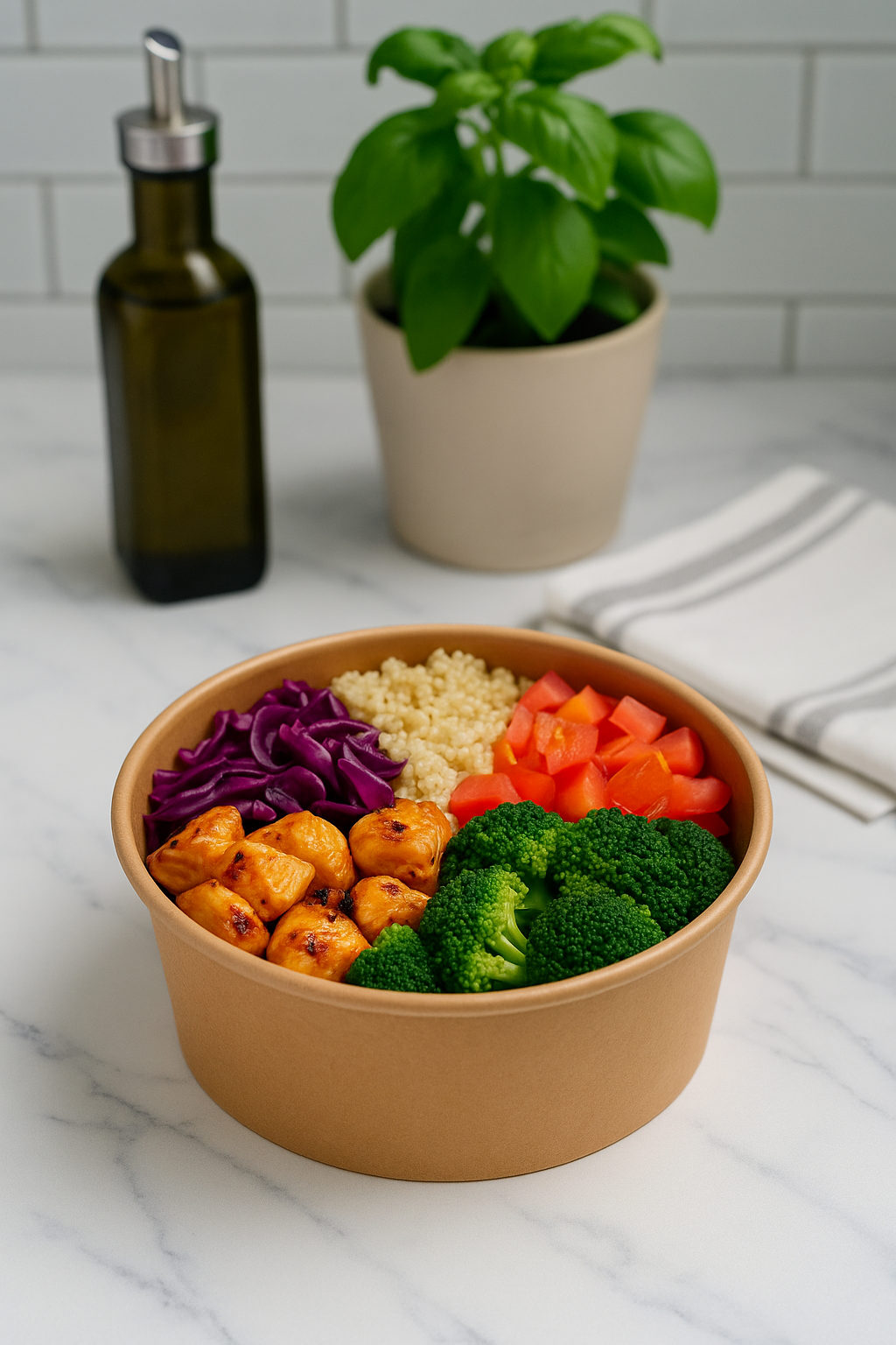 750 cc Kraft Salata Kasesi Kapaklı 50li