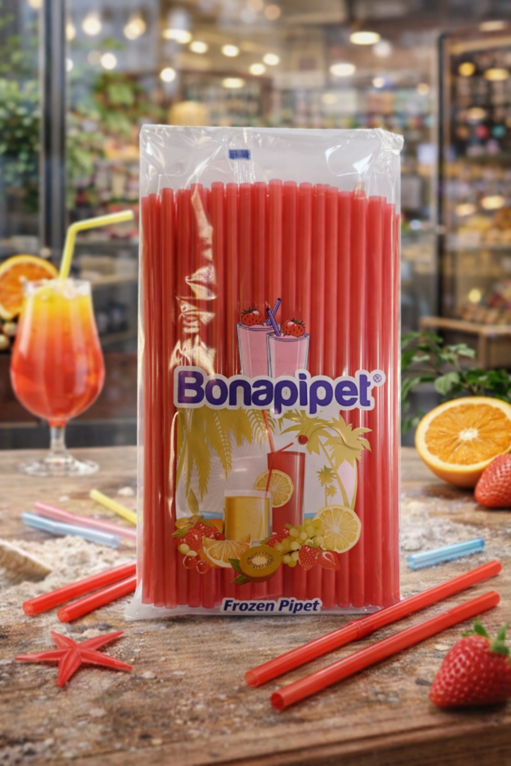 Bonapipet Düz Renkli Pipet 200lü