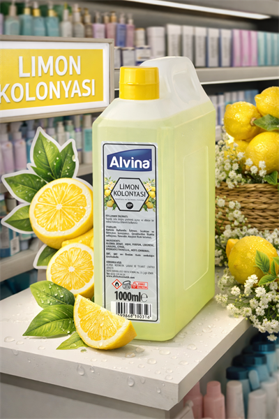 Alvina 80 Derece Limon Kolonyası 1000 ml 