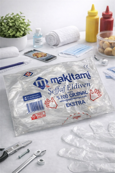 Makitami Şeffaf Tezgah Eldiveni 100lü