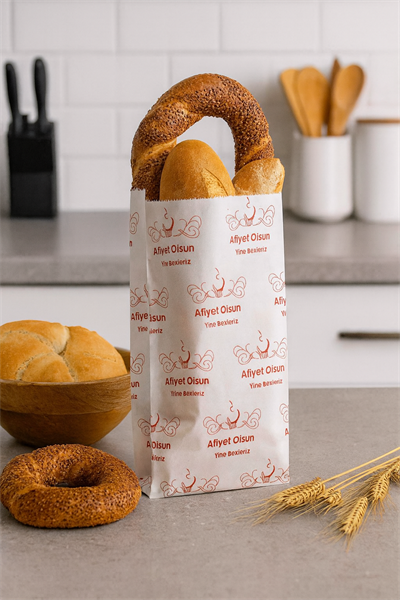 9x26 cm Lvc Kuşe Kese Kağıdı Desenli Beyaz 10 KG