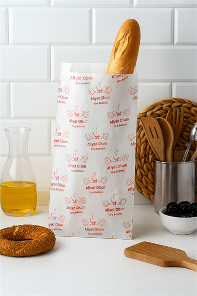 9x26 cm Lvc Kuşe Kese Kağıdı Desenli Beyaz 10 KG