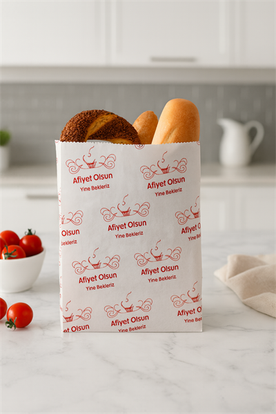 12x22 cm Lvc Kuşe Kese Kağıdı Desenli Beyaz 10 KG