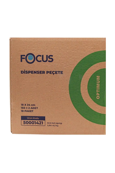 Focus Dispenser Peçete 150li 18 Paket