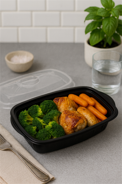 750 cc Dikdörtgen Sıcak Yemek Kabı 50li