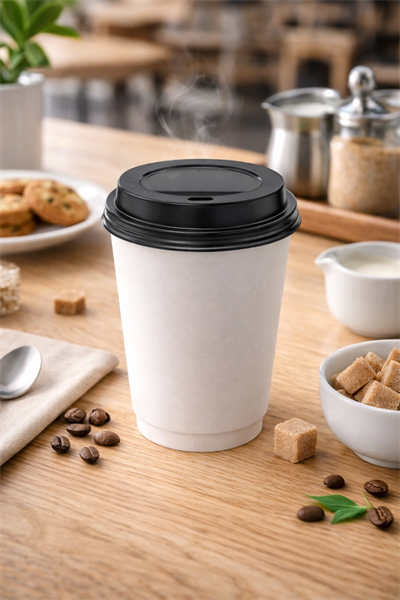 14-16 oz Sıcak İçecek Kapağı Siyah 100lü