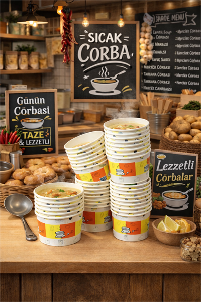 Kartonbar 14 Oz Çorba Kasesi 500lü
