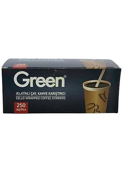 Green Jelatinli Tahta Karıştırıcı 250li