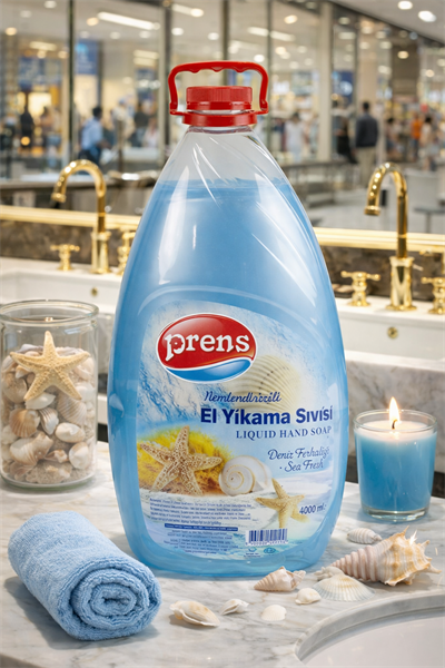 Prens Nemlendiricili El Yıkama Sıvısı Deniz Ferahlığı 4 LT