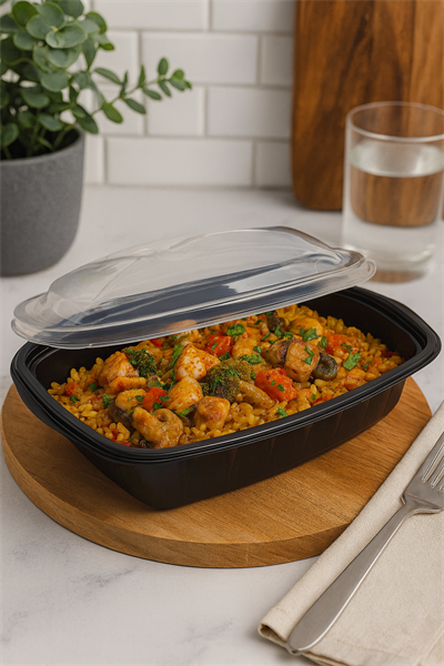 500 cc Dikdörtgen Sıcak Yemek Kabı 50li