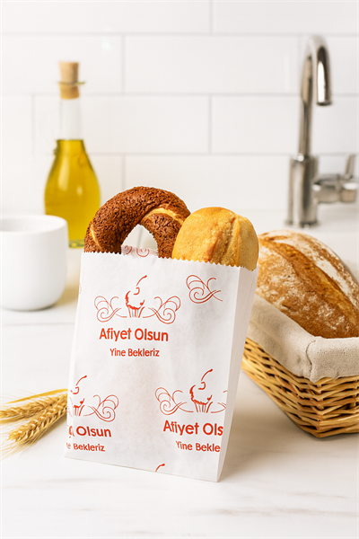 12x27 cm Lvc Kuşe Kese Kağıdı Desenli Beyaz 10 KG