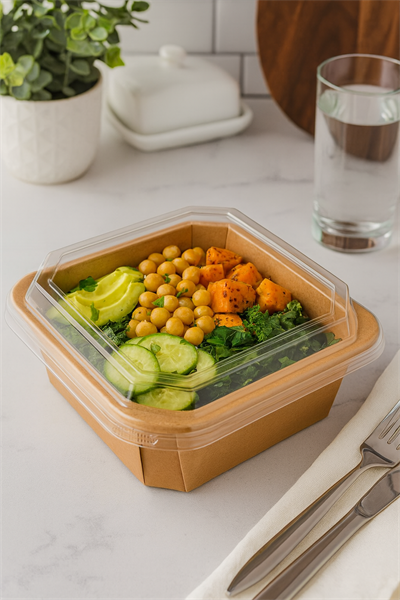 1250 cc Kare Kraft Salata Kasesi 300lü