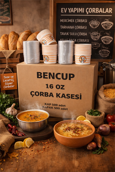 Bencup 16 Oz Çorba Kasesi 500lü