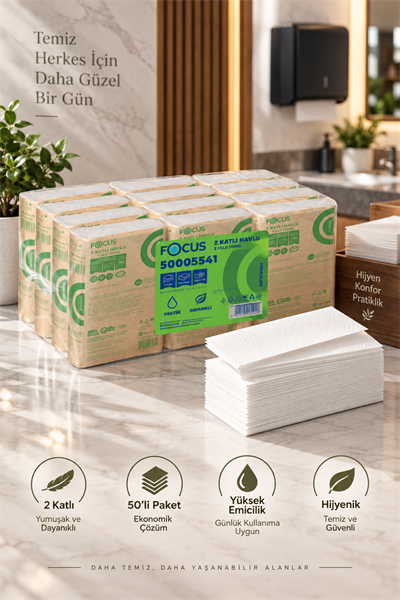 Focus Z Katlama Havlu Peçete 150li 12 Paket