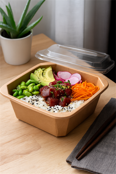 1250 cc Kare Kraft Salata Kasesi 300lü