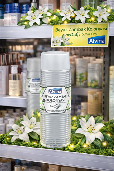 Alvina 60 Derece Beyaz Zambak Kolonyası 400 ml