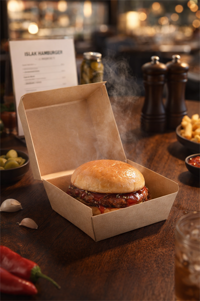 Kraft Islak Hamburger Kutusu