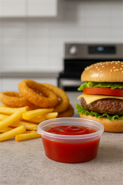 60 cc Yuvarlak Kapaklı Sos Kabı 50li