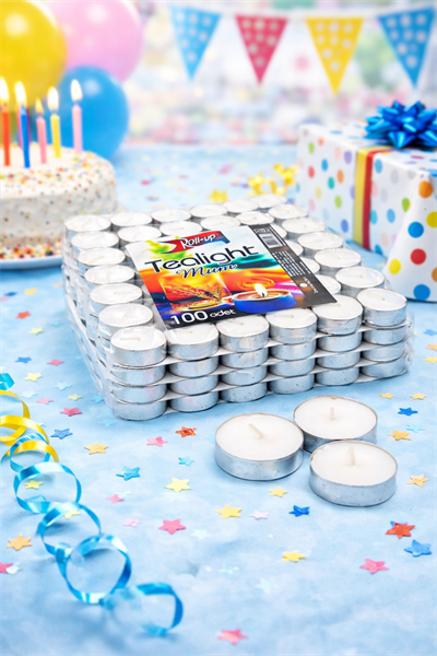 Roll-up Tea Light Mum 100lü