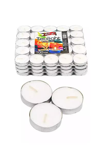 Roll-up Tea Light Mum 100lü