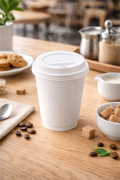 8-12 oz Sıcak İçecek Kapağı Beyaz 100lü