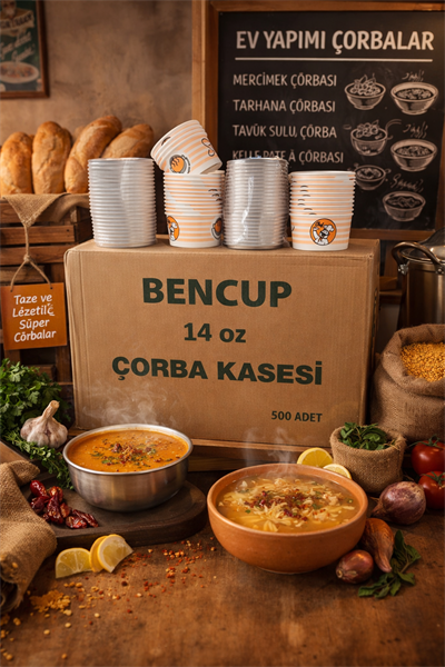 Bencup 14 Oz Çorba Kasesi 500lü