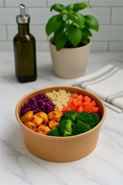 750 cc Kraft Salata Kasesi Kapaklı 50li