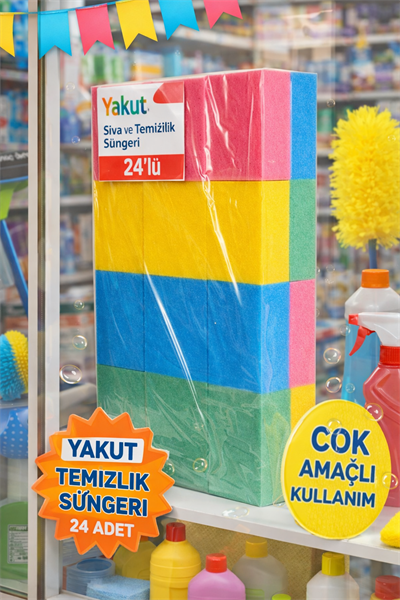 Yakut Sıva ve Temizlik Süngeri 24lü